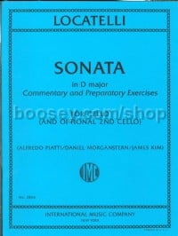 Sonata D major (cello with optional second cello)