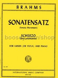 Sonatensatz (Scherzo) (Viola & Piano)