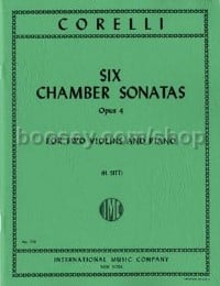 Six Chamber Sonatas (2 Violins & Piano)