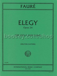 Elegy Op. 24 - viola & piano