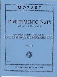 Divertimento No.17 D-Dur (2 Violins/Violas)