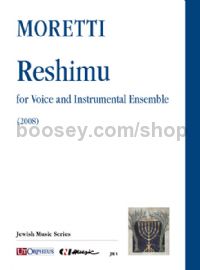 Reshimu for Voice & Instrumental Ensemble (2008) (score)