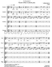 Know What Is Above You - Vocal & Percussion (Digital Sheet Music)