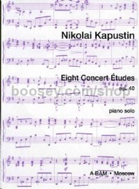 Concert Etudes (8) Op. 40 Piano