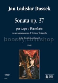 Sonata Op. 37 for Harp (Piano), Violin & Cello (score & parts)