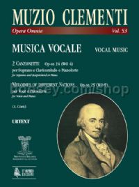 Vocal Music: 2 Canzonette Op-sn 24 (WO 4); Melodies of different Nations Op-sn 25 (WO 9)