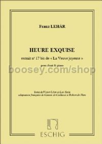 La Veuve joyeuse No. 17b: Duo Misia - Danilo, 'Heure exquise' - soprano & piano