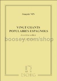 20 Chants populaires espagnols, Vol. 2 - voice & piano