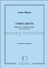 Saudades do Brazil, op. 67, No. 4: Copacabana - violin & piano