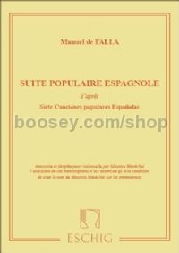 Suite Populaire Espagnole - cello & piano