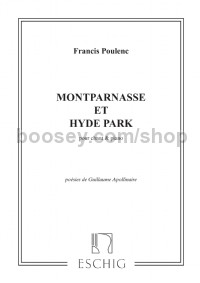 Montparnasse et Hyde Park (Soprano/Tenor & Piano)