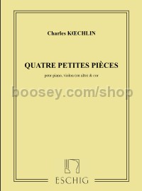 Quatre Petites Pièces (Piano 4 Hands)