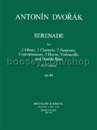 Serenade in D minor Op. 44 for 10 winds, cello & double-bass (set of parts)