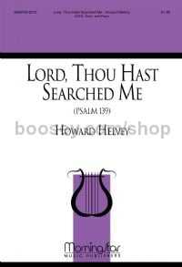 Lord, Thou Hast Searched Me Psalm 139