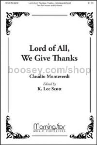 Lord of All, We Give Thanks