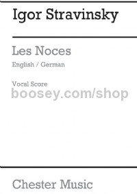 Les Noces (Vocal Score)