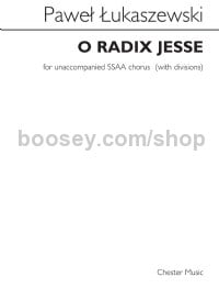 O Radix Jesse (Vocal Score)