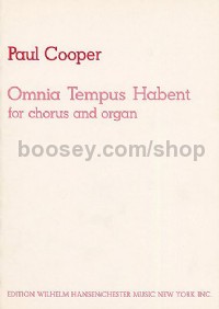 Omnia Tempus Habent (Vocal Score)