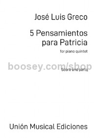 5 Pensamientos Para Patricia (Score & Parts)