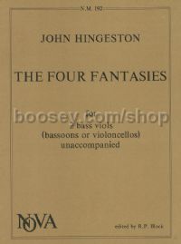Four Fantasies for 2 bass viols (bassoons or cellos)