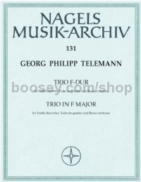 Trio für Altblockflöte (oder andere Instrumente), Viola da gamba (Viola, Violoncello) und Basso cont