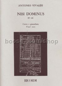 Nisi Dominus Rv 608 (Vocal Score)