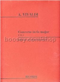 Concerto in F, F. VI No. 1 (Flute & Piano)