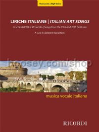 Italian Art Songs From 19th-20th Centuries (High Voice)