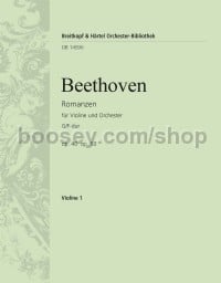 Romances in G major, Op. 40 and F major, Op. 50 - violin 1 part