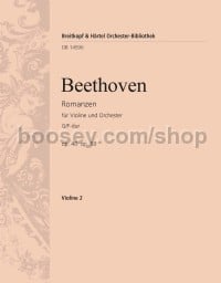 Romances in G major, Op. 40 and F major, Op. 50 - violin 2 part