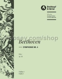 Symphonie Nr. 4 B-dur op. 60 (Violin I Part)