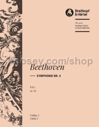 Symphonie Nr. 4 B-dur op. 60 (Violin II Part)