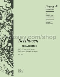 Missa Solemnis in D major, Op. 123 - violin 1 part