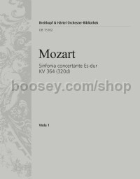 Sinfonia concertante in Eb major KV 364 (320d) - viola 1 part