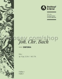 Sinfonia in Bb major op. 21/1 - violin 1 part