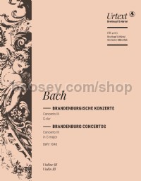 Brandenburg Concerto No. 3 in G BWV1048 - violin 3 part
