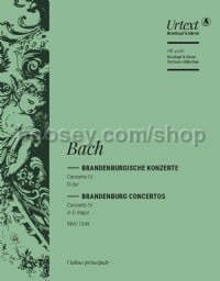Brandenburg Concerto No. 4 in G BWV1049 - violin solo part