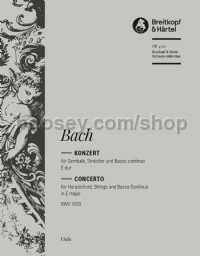 Harpsichord Concerto in E major BWV 1053 - viola part