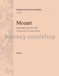 Serenade in D major K. 239 - violin 2 part