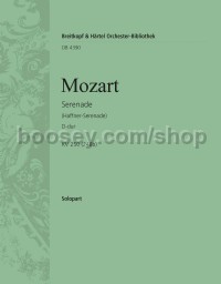 Serenade in D major K. 250 (248b) - violin solo part