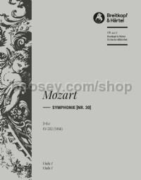Symphony No. 30 in D major, KV 202 - viola part
