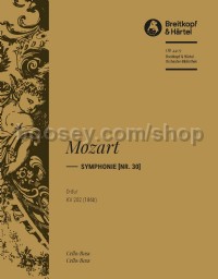 Symphony No. 30 in D major, KV 202 - cello/double bass part