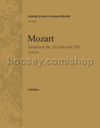 Symphony No. 32 in G major, KV 318 - cello/double bass part