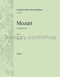 Symphony No. 33 in Bb major, KV 319 - violin 1 part