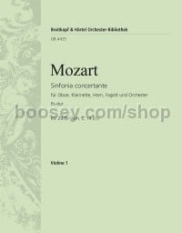 Sinfonia concertante in Eb major K. 297b (Anh. C 14.01) - violin 1 part