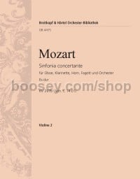 Sinfonia concertante in Eb major K. 297b (Anh. C 14.01) - violin 2 part