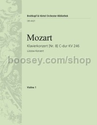 Piano Concerto No. 8 in C major KV 246 - violin 1 part