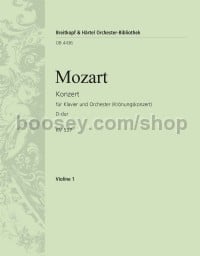 Piano Concerto No. 26 in D major KV 537 - violin 1 part