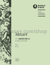 Violin Concerto No. 2 in D major, KV 211 - violin 1 part