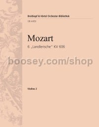 6 'Landlerische' K. 606 - violin 2 part